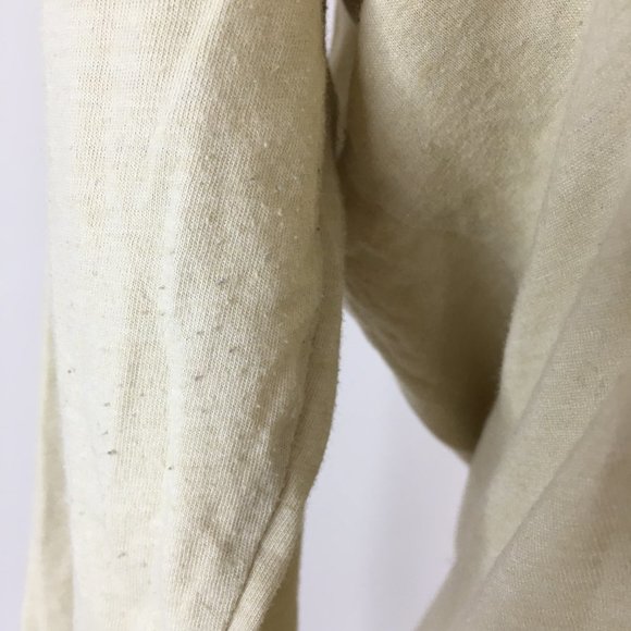 THE NORTH FACE Standard Fit Beige with Green Blue Logo Print Long Sleeve Shirt - Picture 11 of 11